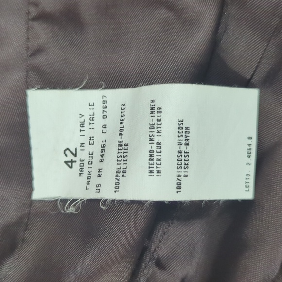 Sisley Made in Italy Brown Tailored Blazer | Classic Structured Jacket | Size 42 - Picture 8 of 9